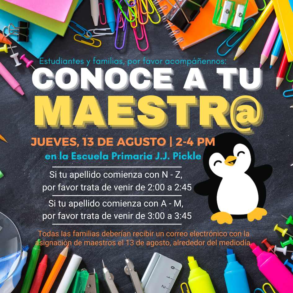 Conoce a tu Maestro 13 de agosto